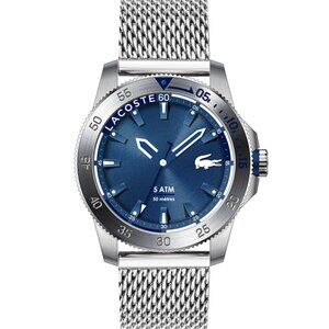 LACOSTE Men's Regatta Stainless Steel Mesh Bracelet Watch 46mm 2011217